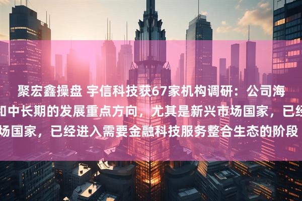 聚宏鑫操盘 宇信科技获67家机构调研：公司海外业务将作为未来几年和中长期的发展重点方向，尤其是新兴市场国家，已经进入需要金融科技服务整合生态的阶段（附调研问答）