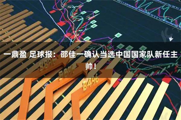 一鼎盈 足球报：邵佳一确认当选中国国家队新任主帅！